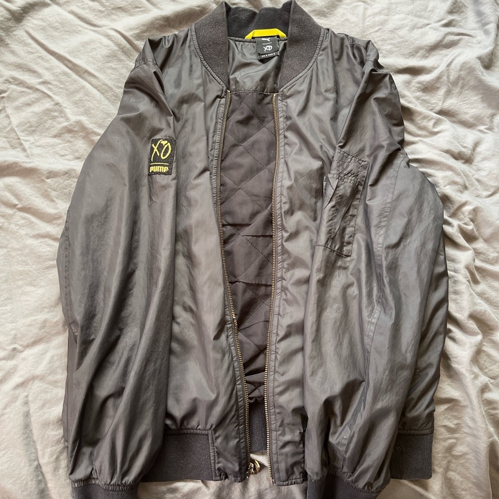 RARE THE WEEKND PUMA X XO BLACK BOMBER JACKET